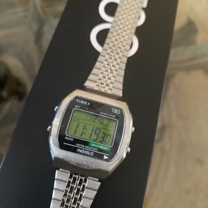 Unisex Timex T80 Steel 36mm Stainless Steel Bracelet Watch